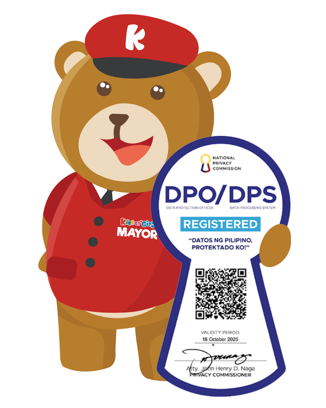 KinderCity is Data Protection Officer and Data Processing System registered on National Privacy Commission.