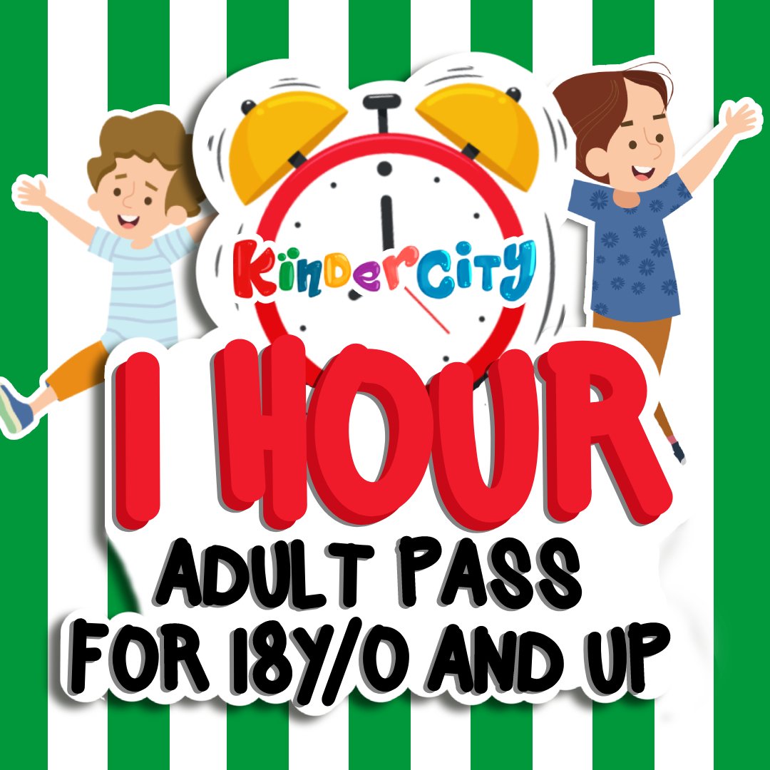 KinderCity Pampanga - 18 and above 1HR Play Pass